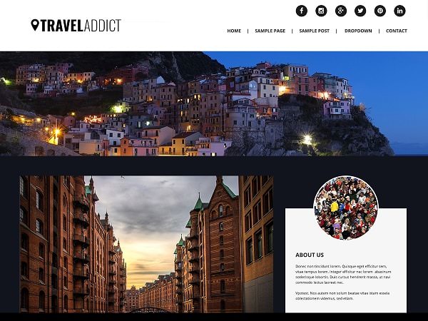 WordPress Travel Addict Theme