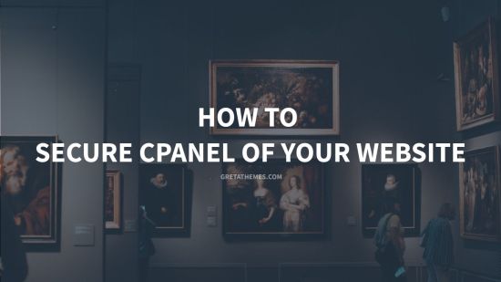 how to secure cpanel of your website