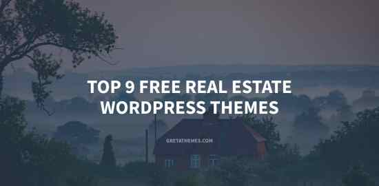Top 9 Free Real Estate WordPress Themes