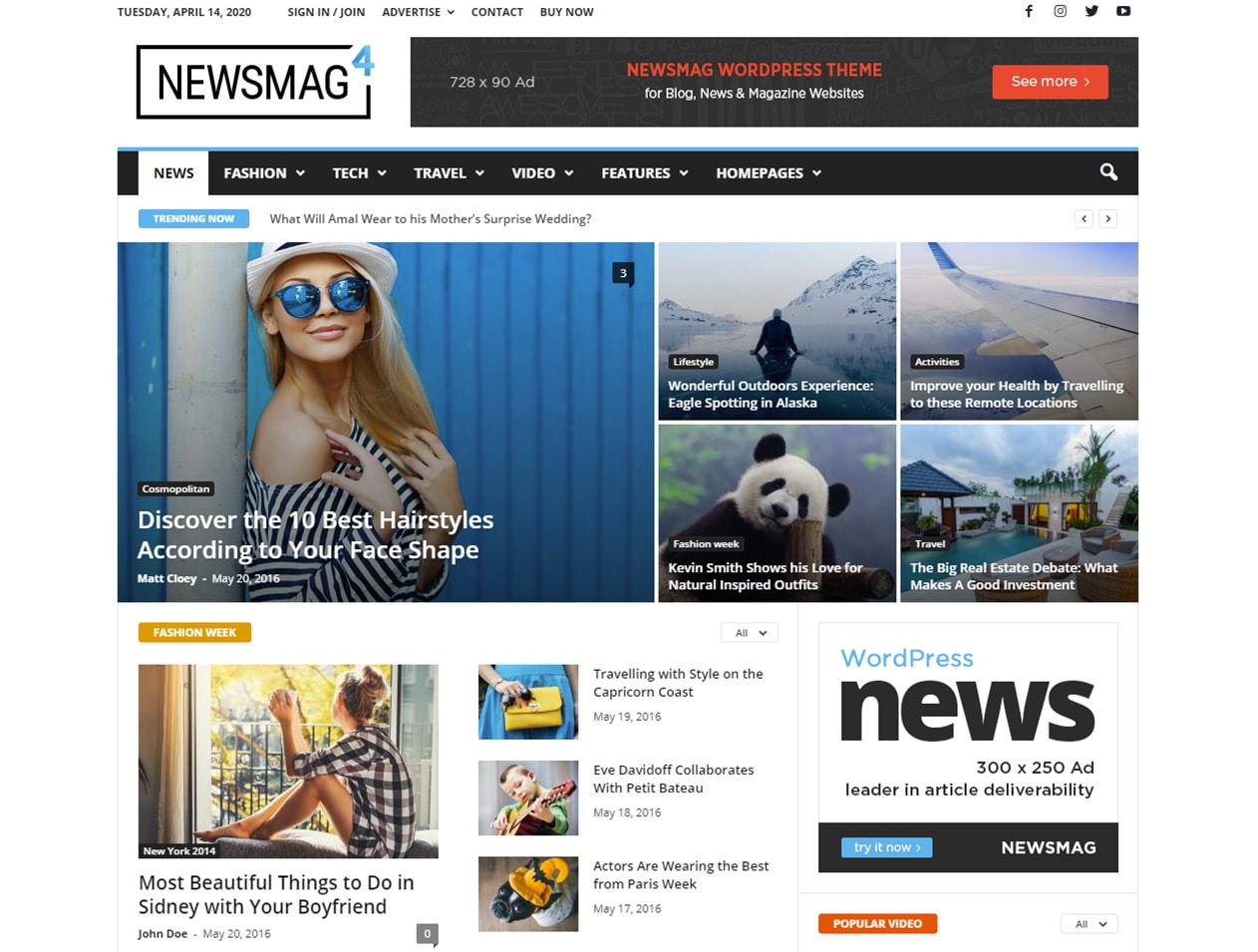 NewsMag is a beautiful magazine WordPress theme